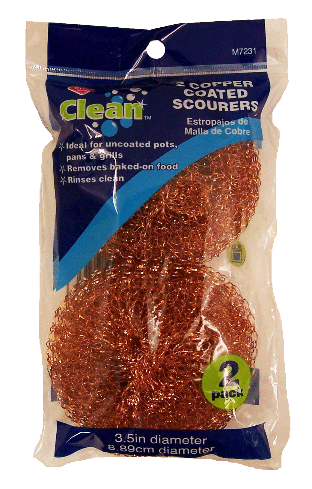 Ritz Clean  copper coated scourers, ideal for uncoated pots, pans and grills Full-Size Picture